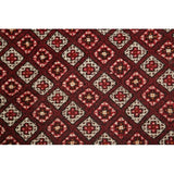 Balouch Afghanistan Geometric Area Rug Wool Hand Knotted - 3'5" x 2'4"