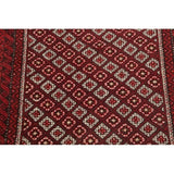 Balouch Afghanistan Geometric Area Rug Wool Hand Knotted - 3'5" x 2'4"