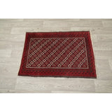 Balouch Afghanistan Geometric Area Rug Wool Hand Knotted - 3'5" x 2'4"