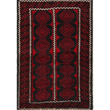 Balouch Geometric Hand Knotted Wool Persian Area Rug - 6'3" x 4'3"