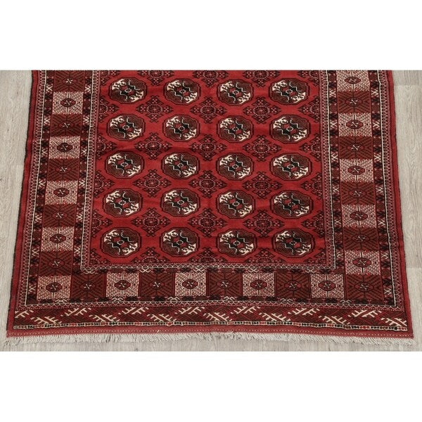Balouch Geometric Hand Knotted Wool Persian Area Rug - 9'6" x 6'6"