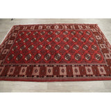 Balouch Geometric Hand Knotted Wool Persian Area Rug - 9'6" x 6'6"