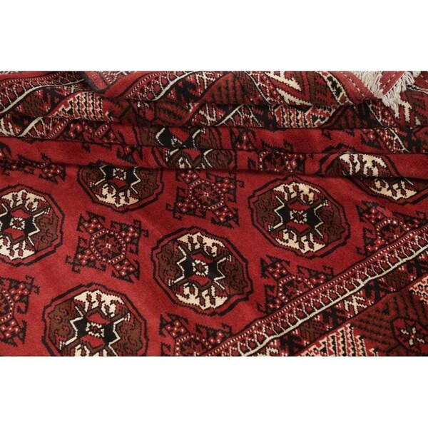 Balouch Geometric Hand Knotted Wool Persian Area Rug - 9'6" x 6'6"