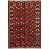 Balouch Geometric Hand Knotted Wool Persian Area Rug - 9'6" x 6'6"
