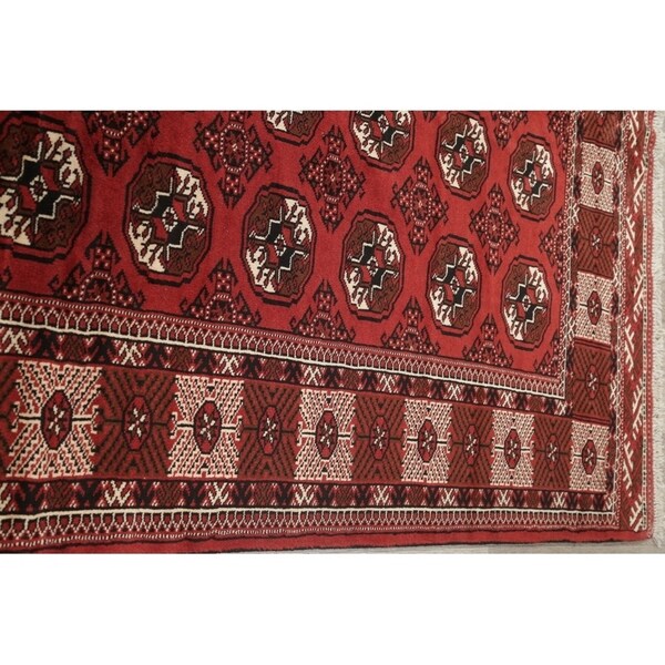 Balouch Geometric Hand Knotted Wool Persian Area Rug - 9'6" x 6'6"