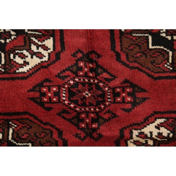 Balouch Geometric Hand Knotted Wool Persian Area Rug - 9'6" x 6'6"