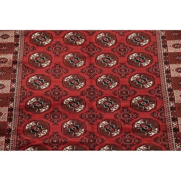 Balouch Geometric Hand Knotted Wool Persian Area Rug - 9'6" x 6'6"