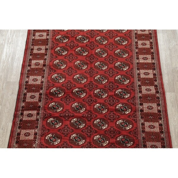 Balouch Geometric Hand Knotted Wool Persian Area Rug - 9'6" x 6'6"