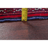 Balouch Geometric Hand-Knotted Wool Persian Oriental Area Rug - 3'7" x 2'9"