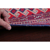 Balouch Geometric Hand-Knotted Wool Persian Oriental Area Rug - 3'7" x 2'9"
