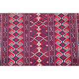 Balouch Geometric Hand-Knotted Wool Persian Oriental Area Rug - 3'7" x 2'9"