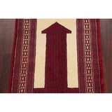 Balouch Geometric Hand-Knotted Wool Persian Oriental Area Rug - 3'9" x 2'7"