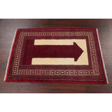 Balouch Geometric Hand-Knotted Wool Persian Oriental Area Rug - 3'9" x 2'7"