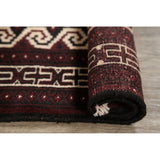 Balouch Hand Knotted Woolen Persian Geometric Area Rug - 3'9" x 2'8"
