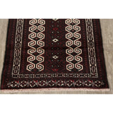 Balouch Hand Knotted Woolen Persian Geometric Area Rug - 3'9" x 2'8"