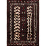 Balouch Hand Knotted Woolen Persian Geometric Area Rug - 3'9" x 2'8"