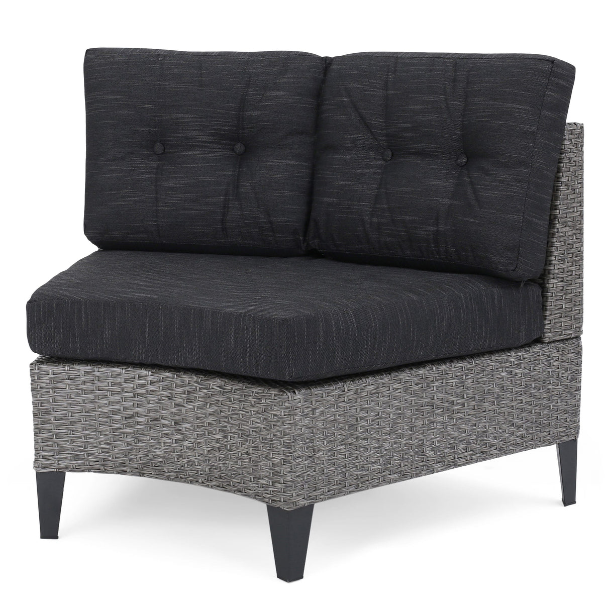 Baltaire Outdoor Round 8 Seater Wicker Sectional Set with Fire Pit and Tank Holder by Christopher Knight Home