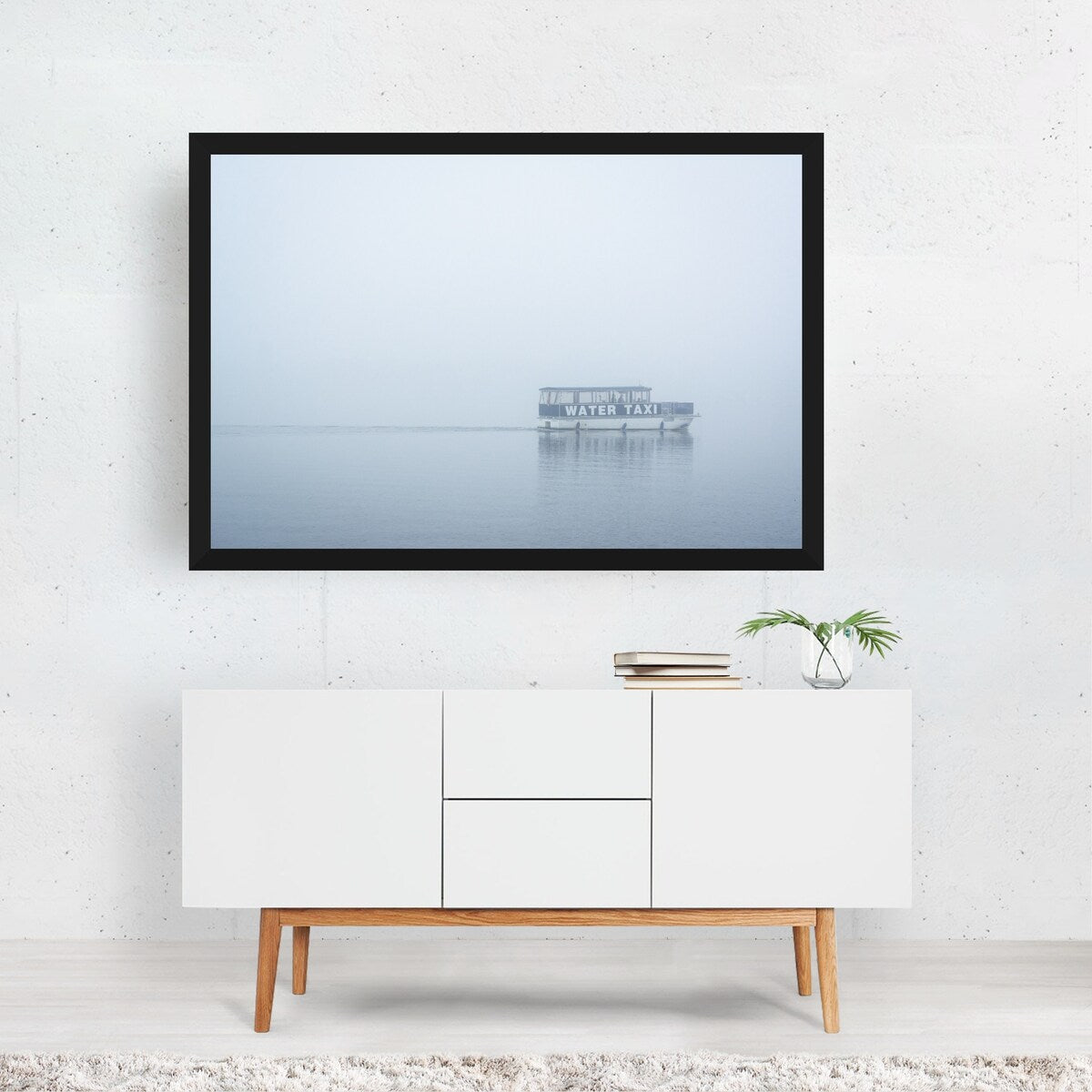 Baltimore Maryland Water Taxi B W Photography Art Print/Poster