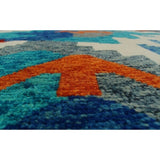 Noori Rug Balochi Adesola Teal Blue/Beige Rug - 4'11 x 6'6