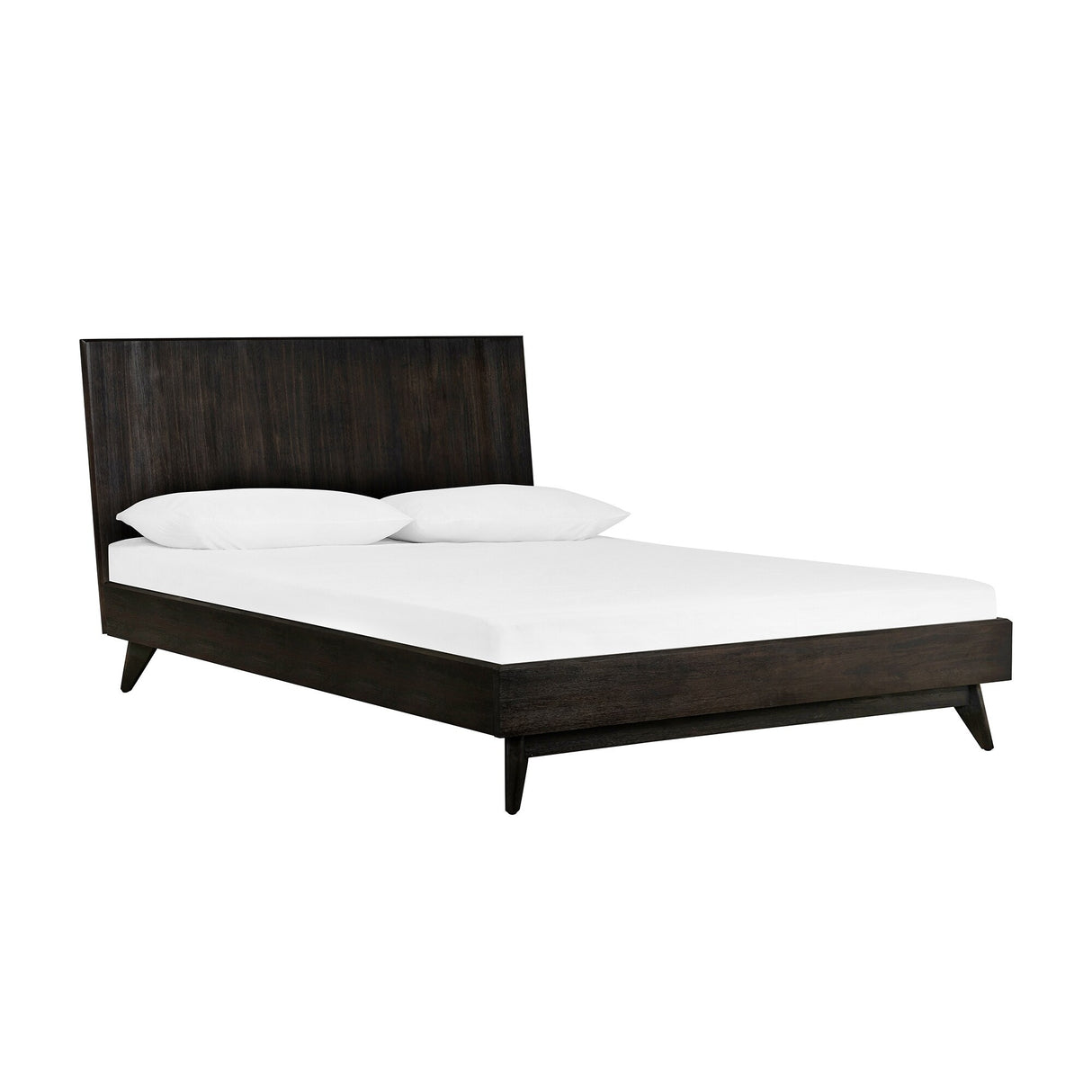 Baly Acacia Wood 3 Piece Platform Bedroom Set with 2 Nightstands