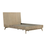 Baly Acacia Wood 3 Piece Platform Bedroom Set with 2 Nightstands