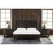 Baly Acacia Wood 3 Piece Platform Bedroom Set with 2 Nightstands