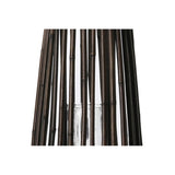 Bamboo Caged Glass Hurricane Lantern with Tapered Bottom, Small, Dark Brown