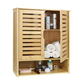 Bamboo Over The Toilet Sink Storage Cabinet Bathroom Organizer - 23.2x8x26.1 inch