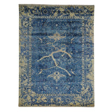 Rayon from Bamboo Silk Broken Design Heriz Hand-knotted Oriental Area Rug (7'8 x 10'3)