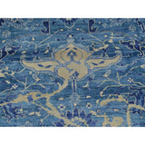 Rayon from Bamboo Silk Broken Design Heriz Hand-knotted Oriental Area Rug (7'8 x 10'3)