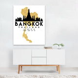 Bangkok Thailand Bangkok Skyline Illustrations Urban Art Print/Poster