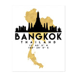 Bangkok Thailand Bangkok Skyline Illustrations Urban Art Print/Poster