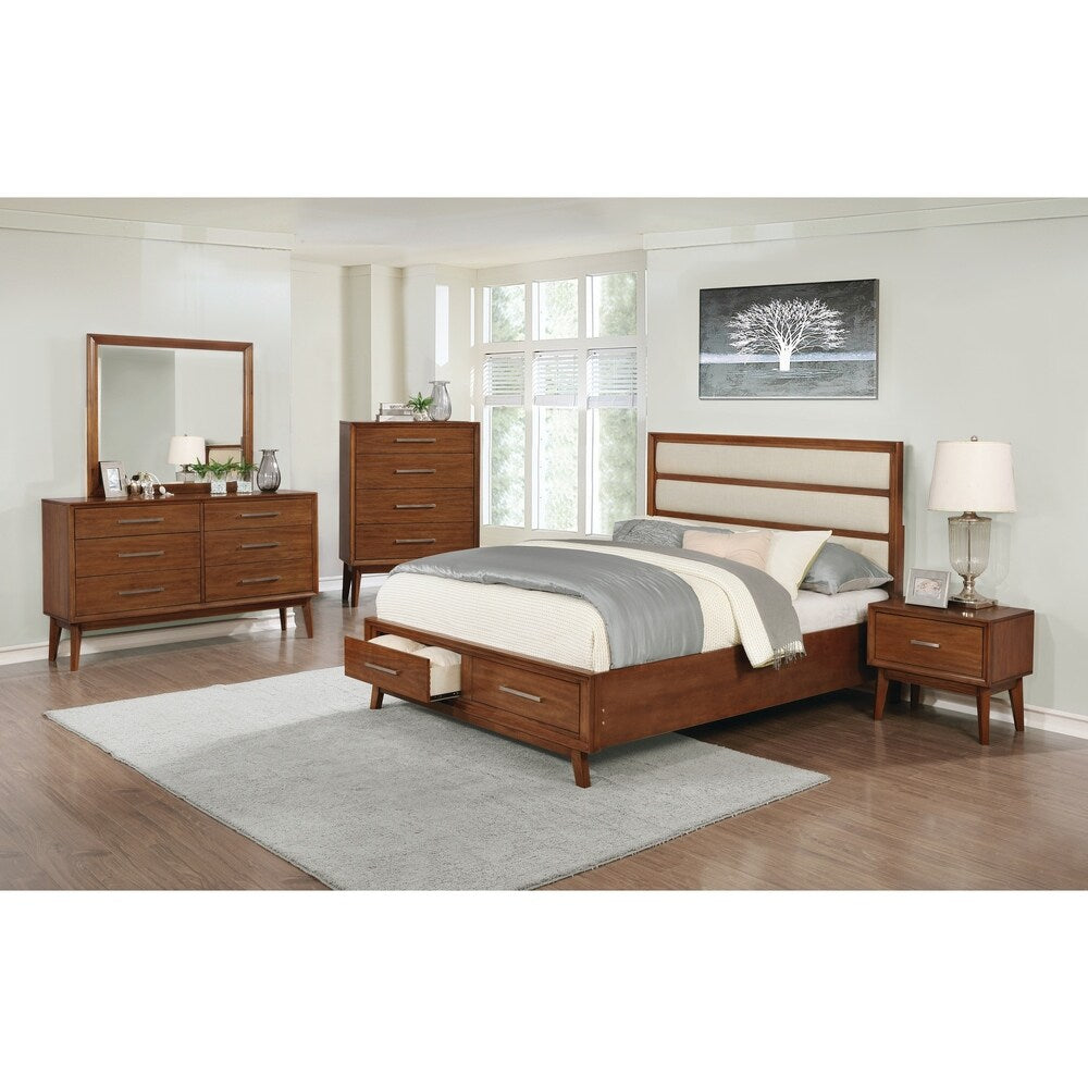 Banning Mid-century Modern Mango Bed