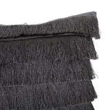 Bantry Glam Square Fabric Throw Pillow with Fringes by Christopher Knight Home
