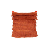 Bantry Glam Square Fabric Throw Pillow with Fringes by Christopher Knight Home