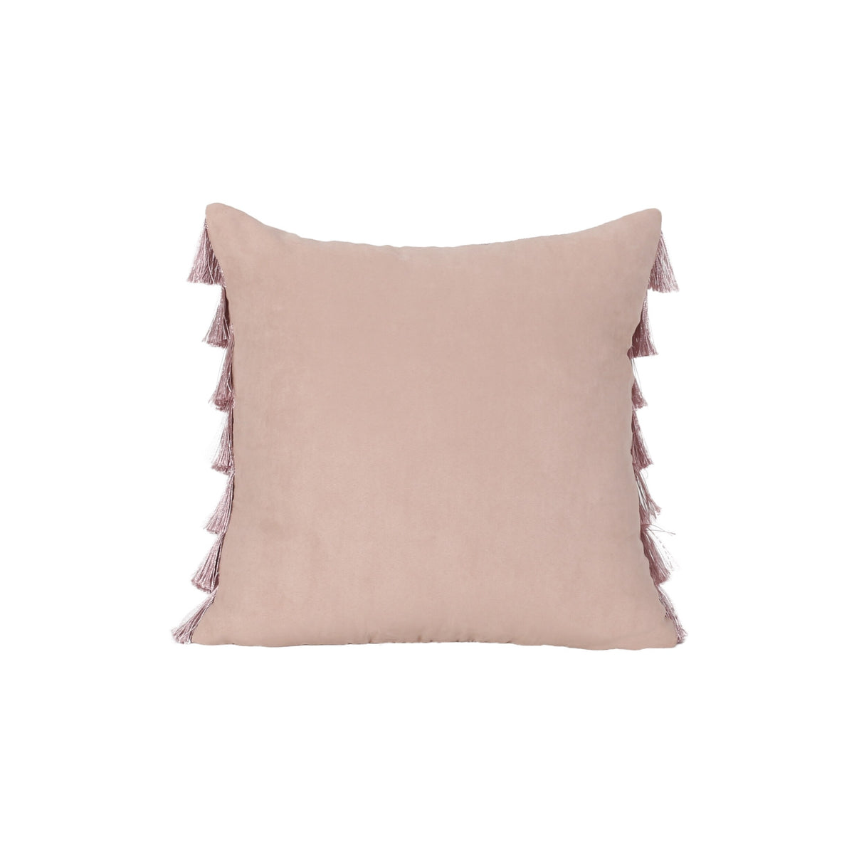 Bantry Glam Square Fabric Throw Pillow with Fringes by Christopher Knight Home