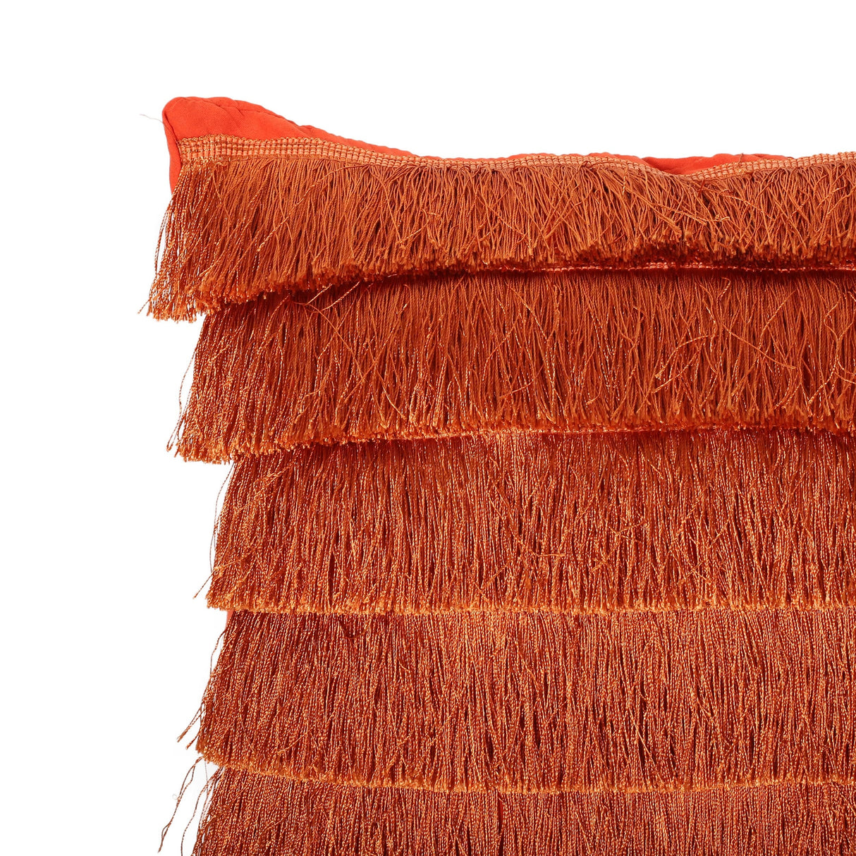 Bantry Glam Square Fabric Throw Pillow with Fringes by Christopher Knight Home