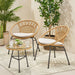 Banya Outdoor Faux Wicker Chat Set by Christopher Knight Home