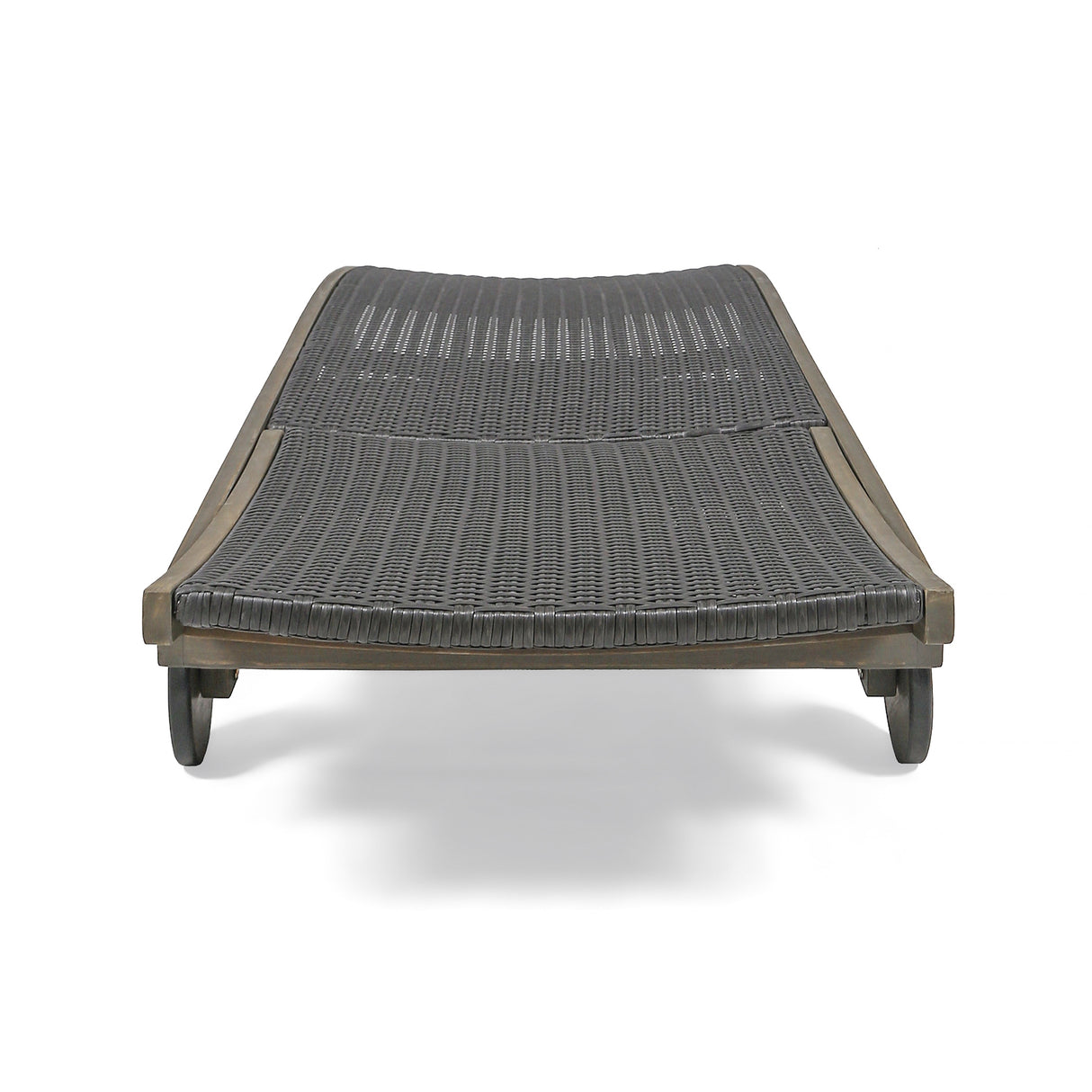 Banzai Wicker and Wood Outdoor Chaise Lounge (Set of 2) by Christopher Knight Home