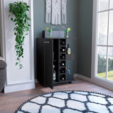 Bar Cart With Six Built-in Wine Rack