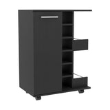 Bar Cart With Six Built-in Wine Rack