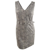 Bar III Women's Faux-Suede Snake-Embossed Dress (XXL, Snake)