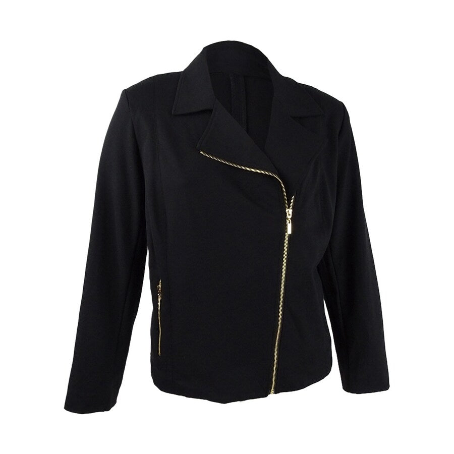 Bar III Women's Moto Jacket (S, Black)