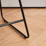 FERPIT Bar Stools Set of 2, Modern Counter Height Bar Stools with Back, PU Faux Leather Bar Stools with Metal Legs and Footrest