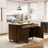 Bar Table Island Multi-Use Marble Cabinet - Elevate Your Home Decor