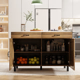 Bar Table Island Multi-Use Marble Cabinet - Elevate Your Home Decor