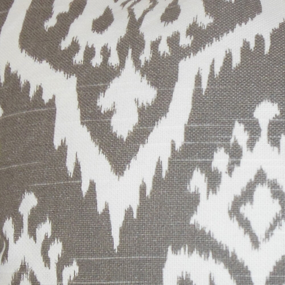 Baraka Ikat Brown Feather Filled 18-inch Throw Pillow