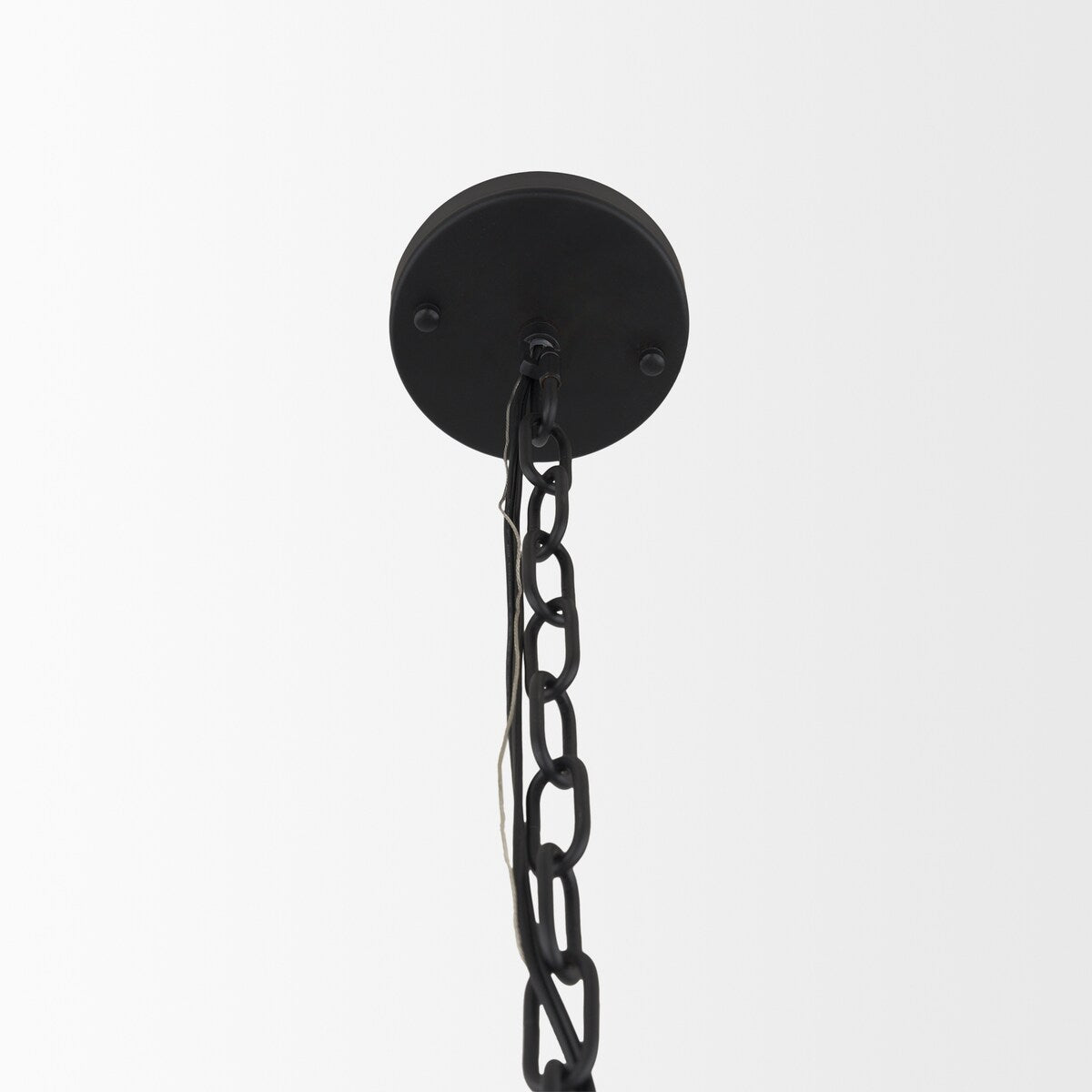 Barbara Matte Black Metal w/ Frosted Glass Globes 11-Light Chandelier - 31.5L x 31.5W x 31.5H