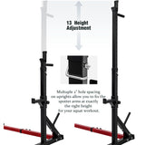Barbell Rack Max Load550LBS Multi Function Dipping Station Squat Stand