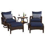 Barcelo 5 Piece Sunbrella Outdoor Patio Motion Club Chair & Ottoman Set